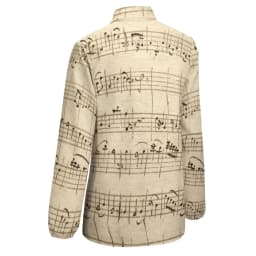 Music Blouse Note Pullover Vintage Beach Shirt Girl Printed Top Shirts