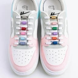 New Spring Laces Buckle Colorful Shoe Charms Quality Metal Sneakers Shoelaces Decorations Chapa Sneaker Shoes Accessories 1 Pair