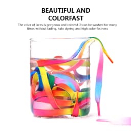 10 Colors Flat Shoe Laces Rainbow Shoelaces Men and Women Universal Casual Canvas Shoes Colorful Shoelace 90/120CM Polyester