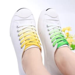 10 Colors Flat Shoe Laces Rainbow Shoelaces Men and Women Universal Casual Canvas Shoes Colorful Shoelace 90/120CM Polyester
