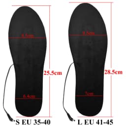 EiD USB Heated Shoe Insoles Electric Foot Warming Pad Feet Warmer Sock Pad Mat Winter Outdoor Sports Heating Insoles Winter Warm