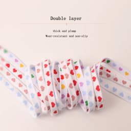 1Pair High One Conver Canvas Love Heart Shoelaces for Shoes Flat Sneakers Shoelace Tennis Sports Running Shoestrings