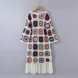 GypsyLady Handmade Kintted Long Sweater Cardigan Bohemian Long Sleeve Autumn Women Sweater Outwear Ladies Y2K Sweater Knitwear