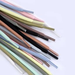 New 2024 Round Shoelaces Polyester Solid Classic for Sports Boot Shoeslace Sneaker Shoe Laces Strings 20 Colors 1pair