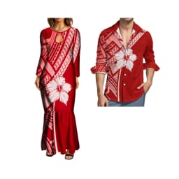 New Maxi Bodycon Fishtail Mermaid Dresses Wholesale Price Polynesian Tribal Ethnic Style Ladies Long Evening Dresses