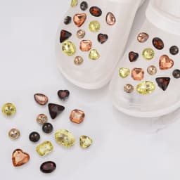 crystal set kit shoes charms diamond jewel colorful Accessories for clogs shoe Decorations DIY party child gifts