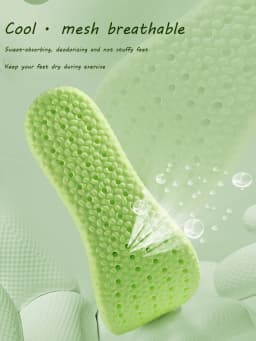 Wormwood Stepping on Shit Insoles Sports Soft Bottom Latex Shock Absorption Breathable Men Women Sweat-absorbing Deodorant Shoes
