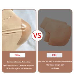 2Pcs Silicone Heel Protectors Skin Care Socks Heel Spur Pads Pain Relief Footwear Accessories to Reduce Pressure