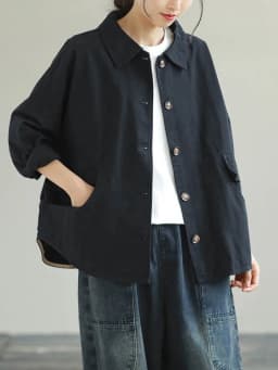 Amax LuluE Autumn 2025 Outerwear Womens Khaki Korean Style Vintage Jacket Basic Lady Casual Coat Button Harajuku Loose Clothing