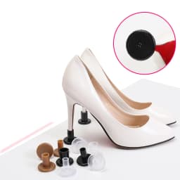 2Pcs Non-slip Wearable Heel Cover Round Woman High Heels Protective Cover TPU/PVC Material Soft Damping Heel Protector