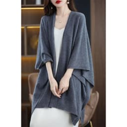 Spring And Autumn High-Quality Wool Shawl Women's Medium-Length Korean Version Of Sleeveless Casual Cashmere Cape Jacket