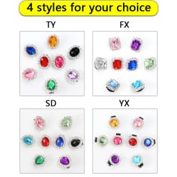 1PC Diamond Shoelaces Plastic Shoe Charms Design for Sneaker AF1 Decoration Luxurious Shiny Rhinestones Buckle Shoe Accessories