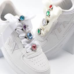 1PC Diamond Shoelaces Plastic Shoe Charms Design for Sneaker AF1 Decoration Luxurious Shiny Rhinestones Buckle Shoe Accessories
