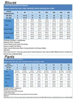 ZANZEA Fashion 2pcs Women Muslim Sets Autumn Long Sleeve Shirt Pants Suits Casual Dubai Turkey Abaya Sets Eid Mubarek Outifits