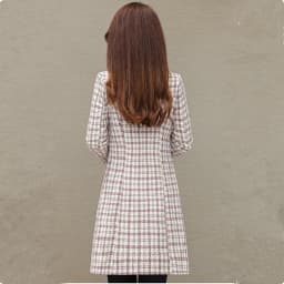 UHYTGF Elegant Winter Coat Womens Quality Casual Autumn Woolen Jacket Female Double Breasted Plaid Outerwear Ladies Abrigos 2143