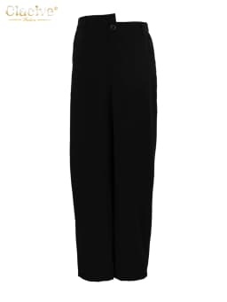 Clacive Fashion Black Office Skirts For Women 2023 Elegant High Waist Slit Long Skirt Faldas Casual Chic Skirt Female Clothing