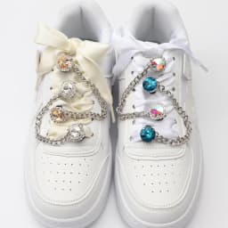 1 Pair Shoe Buckle Clips Shoelace Chain Charms Sneakers Colorful Crystal Gemstone Decoration Ornaments Pendant Trend Accessories