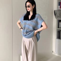 Casual Basic Sleeveless Sweater Jacket Coat, V-Neck Striped Knitted Vest, Plus Size Pullover, Spring Waistcoat, 2023