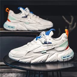 2023 New Fashion Shoes Men Chunky Sneakers Mesh Lightweight Trendy Casual Shoes Non-slip Tennis Sports Shoes Athletic