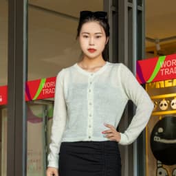 Pink Clothing Cropped Knitted Ladies Sweaters Cardigan Female Women's Coat Spring 2025 Tricot Outerwear Crochet Top Jersey Black