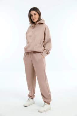 Autumn Women's Tracksuit Two Piece Sets Casual Solid Long Sleeve Hooded Sports Suit Warm Hoodie Sweatshirts Long Pant