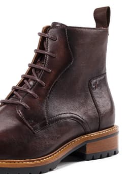 ZFTL Men's Basic Boots Men Ankle Boots British Winter with fur warm Man Casual Lace-up Boots Genuine Leather Handmade Retro Boot