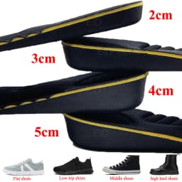 EiD Magnet massage Height increase insoles for women men 2/3/4/5 cm up invisiable arch support orthopedic insoles Heighten Lift