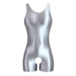 MJINM Women's Summer Sexy Glossy One-Piece Catsuit Waistcoat Jumpsuit Romper Playsuit Sports Pants Tight Fit Casual Outfit