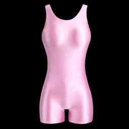 MJINM Women's Summer Sexy Glossy One-Piece Catsuit Waistcoat Jumpsuit Romper Playsuit Sports Pants Tight Fit Casual Outfit