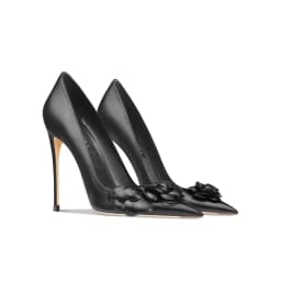 2026 New Brand Classic Pointed Women's High Heels Big Flower Women's Shoes Fashion and Comfortable Office High Heels