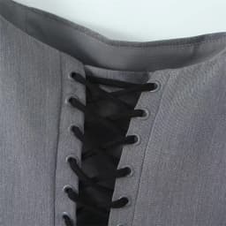 KEYANKETIAN New Launch Women's Cross Lace Up Backless Crop Top Stylish Sexy Slash neck Short Sleeve Corset Gray Short Camis