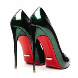 Luxury Genuine Leather Elegant Women's High Heels Shoes Pointed Toes Sexy Classic Red Soled Shoes Pumps Ladies Prom Shoes Women