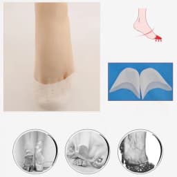 Silicone Forefoot Pad Toe Protector Half Size Cushion Non-Slip Shoe Insole for Women High Heel Ballerina Foot Care
