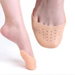 Silicone Forefoot Pad Toe Protector Half Size Cushion Non-Slip Shoe Insole for Women High Heel Ballerina Foot Care