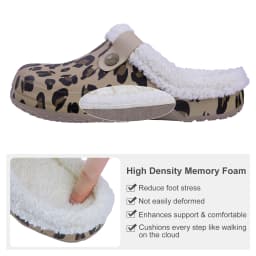 Litfun Female Clogs Couples Home Bedroom Fuzzy Slides Soft Sole Waterproof EVA Plush Slippers Women Warm Slippers Garden Shoes