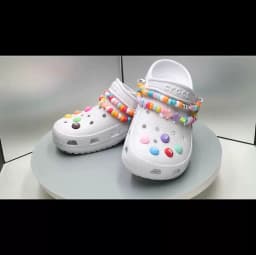 Brand Chain Charms Fashion Thanos Shoes Charms Pearl Resin Chains Shoe Decoration Detachable for Clog Sneakers Accessories