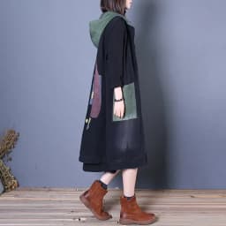 Retro Women Long Hooded Vest Summer Autumn Cardigan Free Shipping Sleeveless Tops Plus Size Korean Fashion Loose Big Pocket New