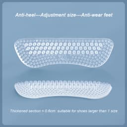 Upgrade Silicone Heel Stickers Heels Grips for Women Men Anti Slip Heel Cushions Non-Slip Inserts Pads Foot Heel Care Protector