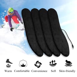 EiD USB Heated Shoe Insoles Electric Foot Warming Pad Feet Warmer Sock Pad Mat Winter Outdoor Sports Heating Insoles Winter Warm