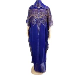 Women's Chiffon Batwing Sleeve Sequins and Fringes Loose and Versatile Dress African Fashion Gown Free Size Summer New 2022