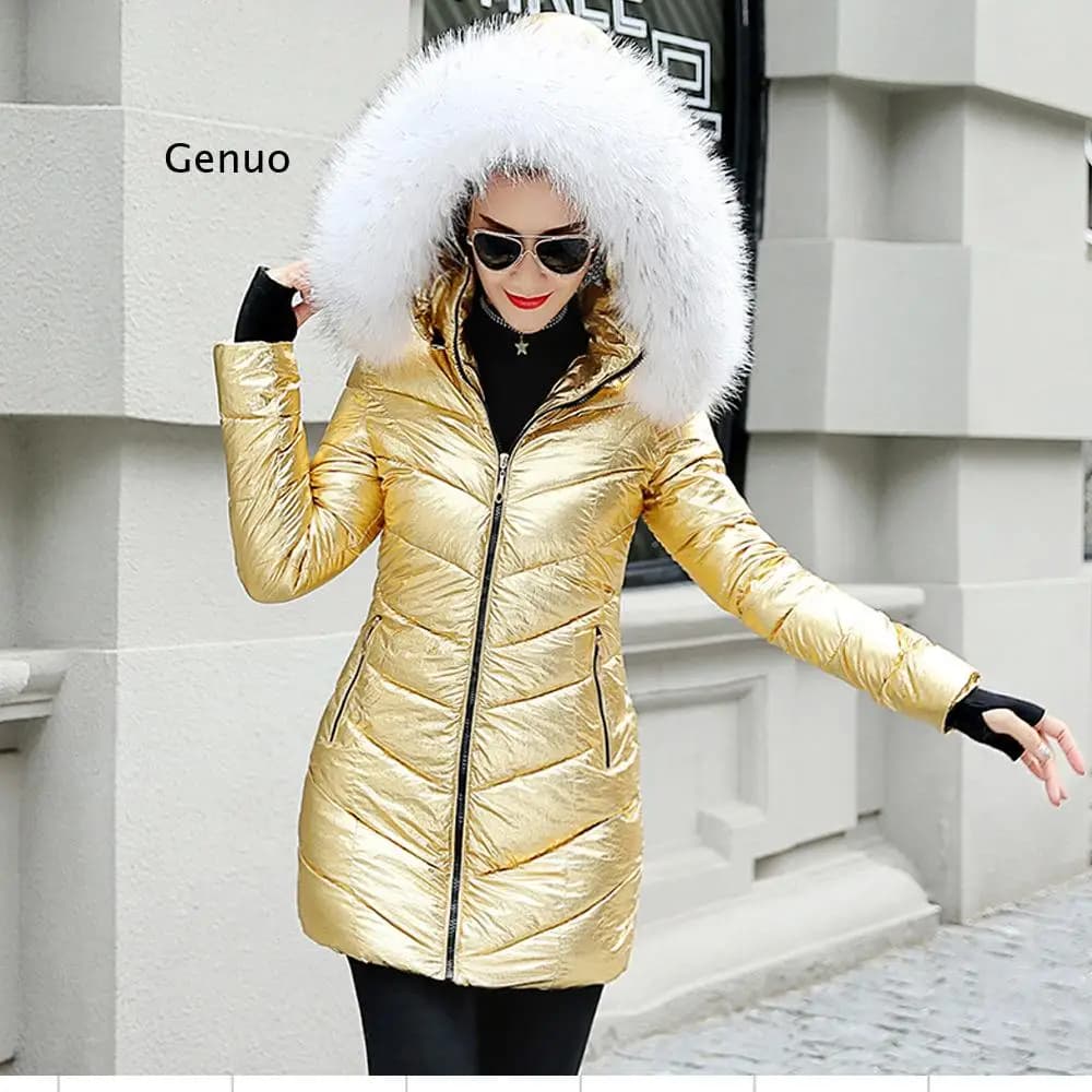 Big Fur Winter Coat Female Jacket New Hooded Parka Warm Winter Jacket Women Wadded Ladies 5XL Women's down jacket