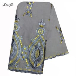 2026 Fashion Hot Sale African Women Scarfs Big Circle Design Big Embrodiery Cotton Big Size Muslim Scarf for Shawls Pashmina