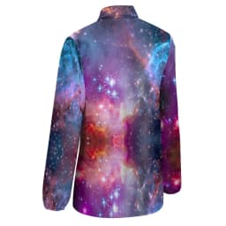 Colorful Galaxy Blouse Long-Sleeve Night Sky Bright Stars Kawaii Blouses Female Simple Oversize Shirts Graphic Top Birthday Gift