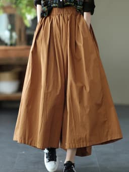 Amax LuluE Fall 2025 Womens Fashion Loose Leisure Cotton Wide Pants Luxury Females Korean Style Classic Trousers Vintage Clothes
