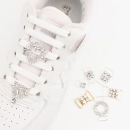 Luxurious Diamond Shoelaces Metal Buckle for Rhinestone Shoe Decorations Charms Metal Laces Lock Sneakers Shoes Accessories