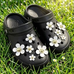 Best Selling Hole Shoes Charms Ready To Put on White Daisy Sunflower Combination Suit Shoe Buckle Girlish Shoes Accessories 2026
