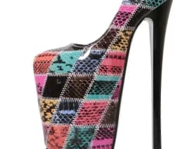 Fashion Catwalk Shows 22cm Pumps Platform Women shoes 20cm Ultra High Thin heels Bridal zapatos mujer Steel Pipe Dance Stilettos