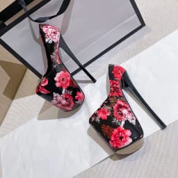 Fashion Catwalk Shows 22cm Pumps Platform Women shoes 20cm Ultra High Thin heels Bridal zapatos mujer Steel Pipe Dance Stilettos