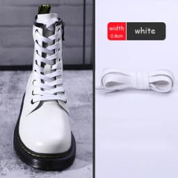 Casual Leather Shoelaces with Men's Women's Mid-high Help Leather Boots Boots Shoelaces Flat Waterproof Waxed Shoes Laces