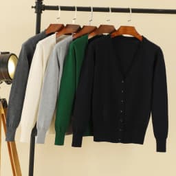 Black Cropped Cardigan Female Clothing Jersey Blouses Women's Coat Spring 2026 Long Sleeve Top Korean Fashion Knitted Sweater